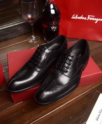 Salvatore Ferragamo Business Men Shoes--008